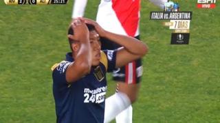 Jefferson Portales anota el descuento de Alianza Lima ante River Plate, pero el gol es anulado