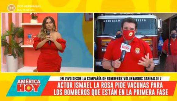 Ismael La Rosa pide que se priorice vacunación a los bomberos. (Foto: captura de video)