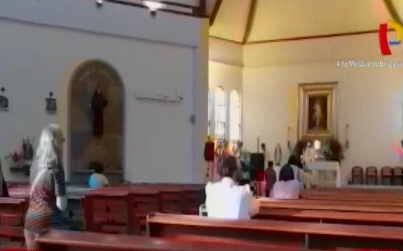 Ocurrió en la parroquia Señor de la Divina Misericordia. (Foto: Captura/24 Horas)