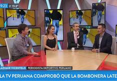 Periodista Vladimir Vicentelo estuvo en la TV argentina hablando de La Bombonera