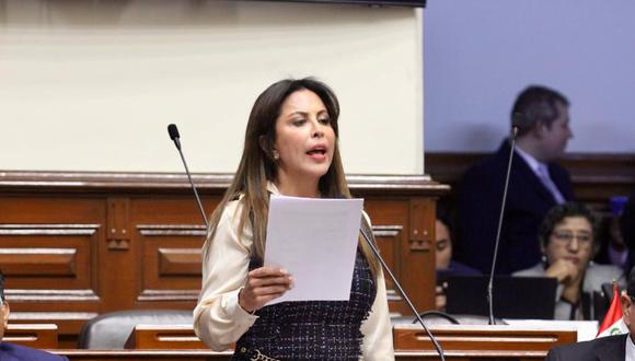 Patricia Chirinos cuestionó que el expresidente Martín Vizcarra mantenga resguardo policial. (Foto: Congreso)