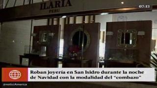 San Isidro: así huyeron ladrones tras robar en joyería [VIDEO]