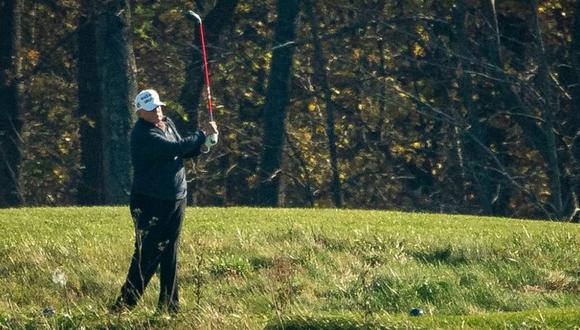 Donald Trump estaba jugando al golf cuando se conoció la victoria de Joe Biden el pasado 7 de noviembre. (Getty Images).