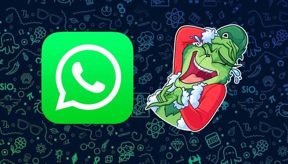 Así es como puedes tener HOY los stickers de "El Grinch" en WhatsApp. ¿Los quieres todos? (Foto: WhatsApp)