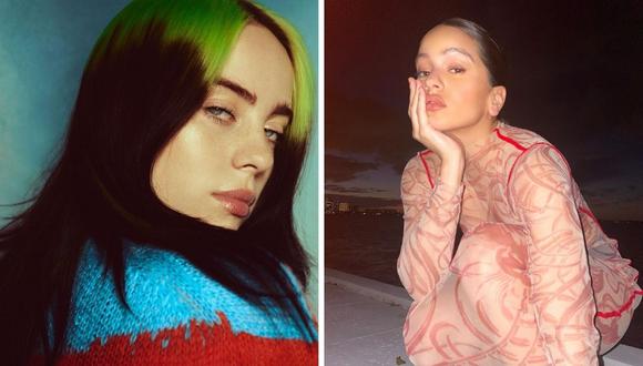 Billie Eilish y Rosalia ganan premio MTV de video latino por su tema "Lo vas a olvidar".  (Foto: Instagram / @billieelish / @rosalia.vt)