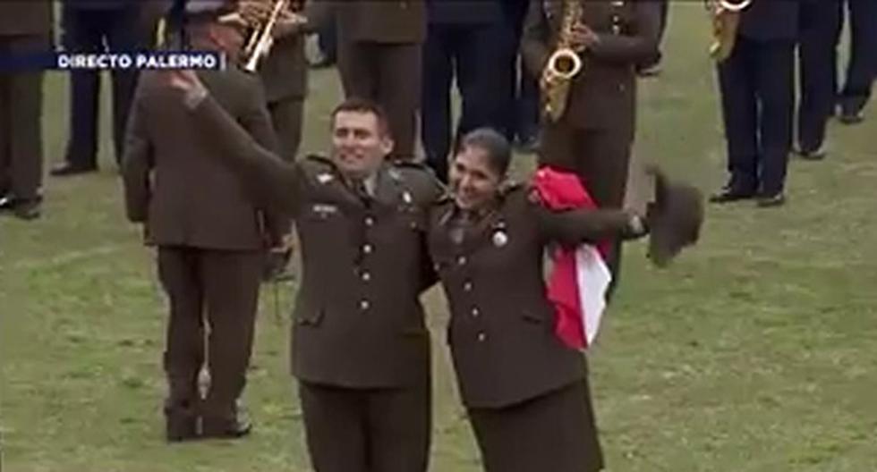 Banda del Ejército del Perú se robó el show en Argentina. (Foto: Facebook)