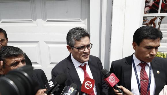 El fiscal José Domingo Pérez acudió al despacho del fiscal de la Nación, Pedro Chávarry. (Foto: Renzo Salazar)