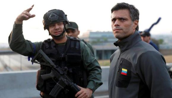 Leopoldo López fue liberado esta martes, según el político "por fuerzas militares leales a la constitución". Foto: Reuters