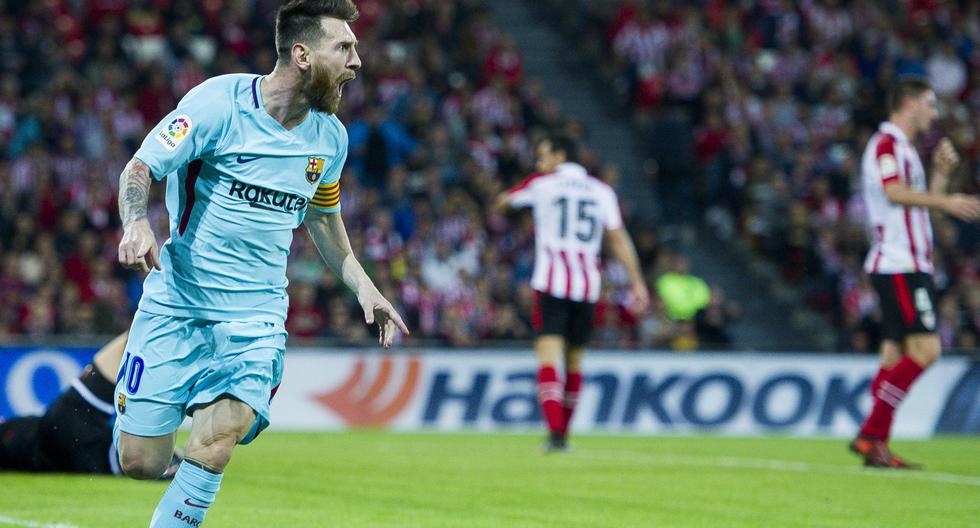 Lionel Messi se encargó de adelantar al FC Barcelona en su visita al Athletic Bilbao. (Foto: Getty Images)