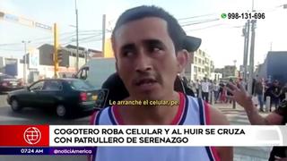 Chorrillos: serenazgo captura a ladrón que había golpeado y robado a joven | VIDEO