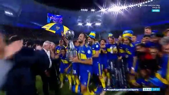 Boca levanta el título de la Copa Argentina 2021 | Video: TyC Sports.
