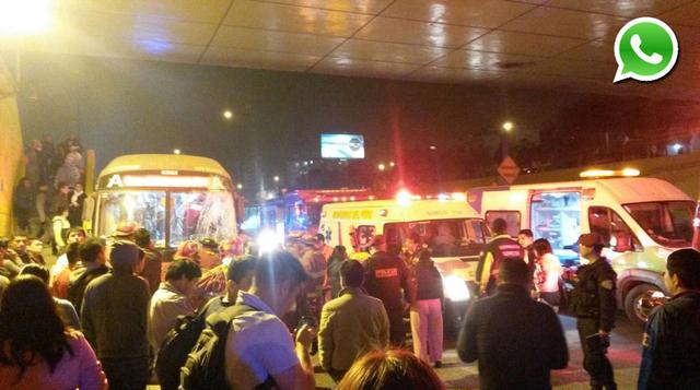 Choque de buses dejó varios heridos en Panamericana Sur [FOTOS] - 1