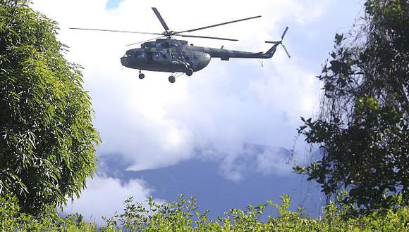 Helicóptero militar cayó y dejó 4 heridos en el Vraem