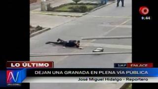 Dejan granada cerca de sede policial en San Martín de Porres
