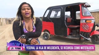 Yessenia Villanueva, hija de ‘Melcochita’, trabaja como mototaxista para sacar adelante a su familia
