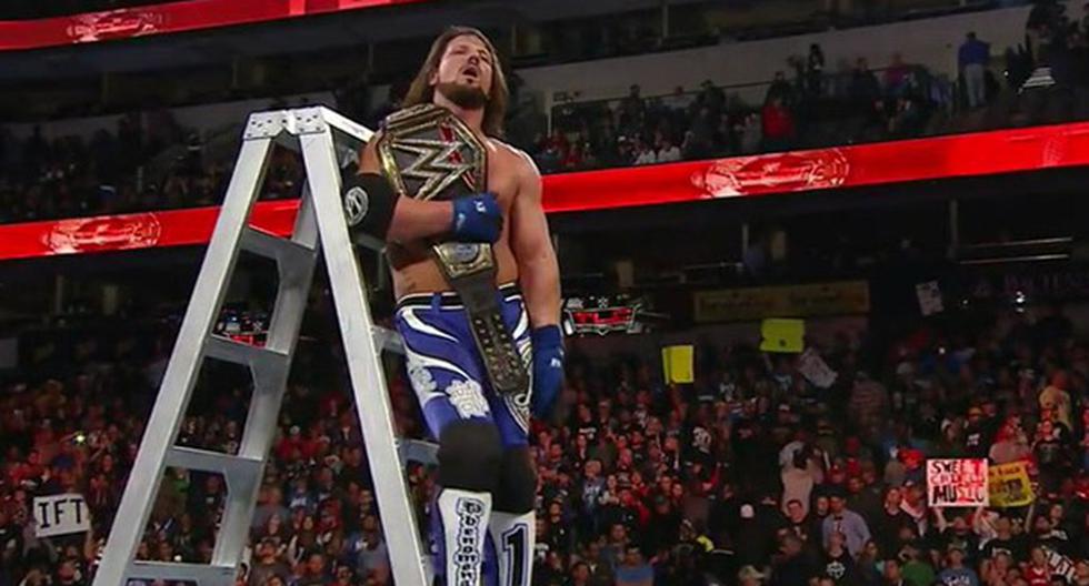 AJ Styles sigue siendo campeón mundial de la WWE. (Foto: WWE)