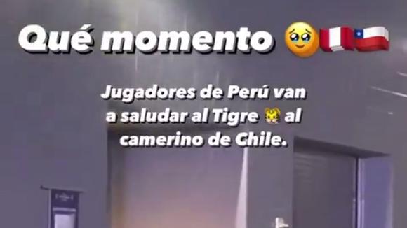 Jugadores de selección peruana saludaron a Ricardo Gareca tras empate ante Chile. Fuente: Camila Zapata.