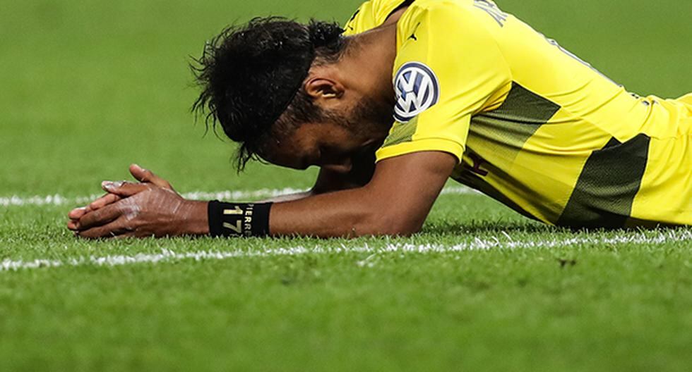 Pierre Emerick Aubameyang sonó fuerte como refuerzo del PSG. Ante ello, el Borussia Dortmund espera un pronunciamiento definitivo del delantero. (Foto: Getty Images)