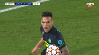 Lautaro Martínez marcó el 1-0 de Inter sobre Liverpool por la Champions League