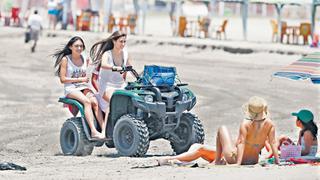Falta regular el uso de cuatrimotos en las playas