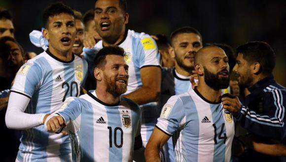 Lionel Messi celebrando la clasificación de su país. (Foto: Reuters)