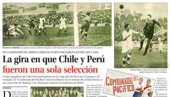 Prensa chilena recordó así al histórico Combinado del Pacífico