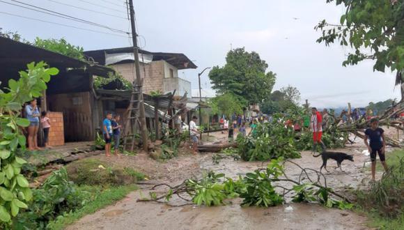 Un fuerte temporal de lluvia se registró en la región San Martín, dejando 252 personas afectadas y cinco heridos. Asimismo 59 viviendas y 12 colegios quedaron inhabitables (Foto: COER San Martín)
