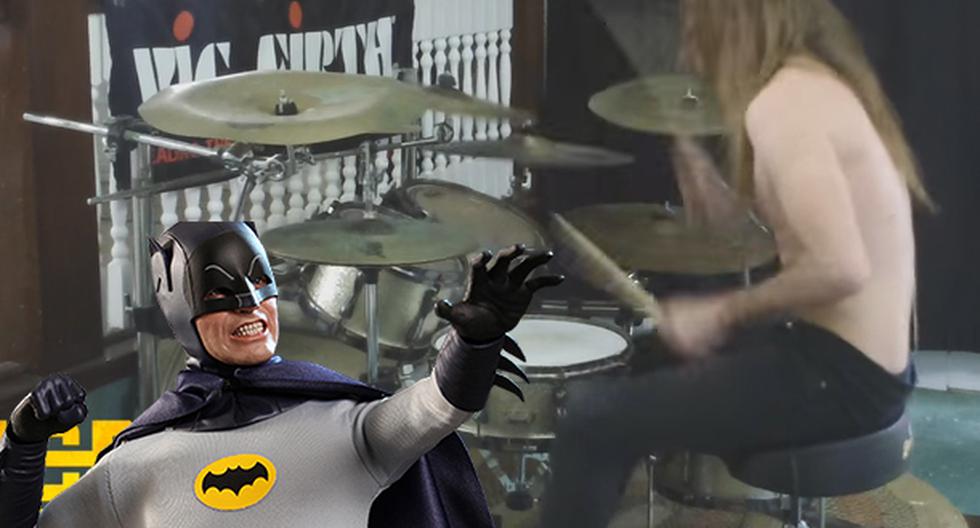 YouTube: baterista se vuelve loco tocando la canción de ¿Batman? |  REDES-SOCIALES 
