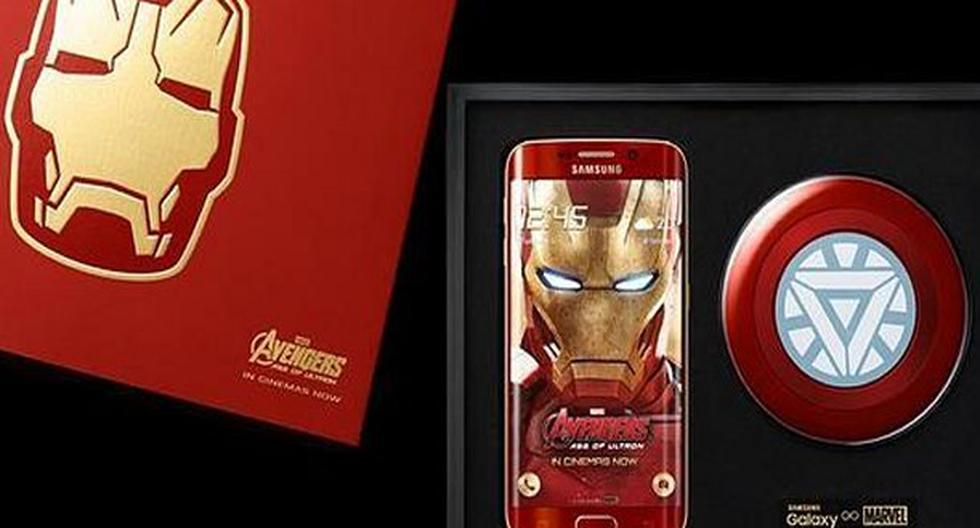 Así es como luce el nuevo Samsung Galaxy S6 de Iron Man. (Foto: Difusión)