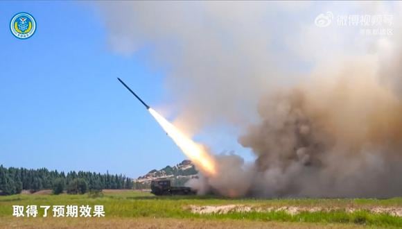China disparó misiles balísticos y desplegó aviones de combate el 4 de agosto mientras realizaba sus mayores ejercicios militares en Taiwán. (Foto:  AFP)