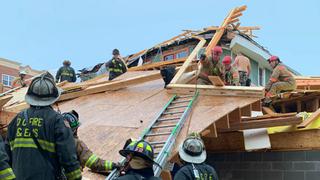 Al menos cinco heridos al colapsar un edificio en construcción en Washington