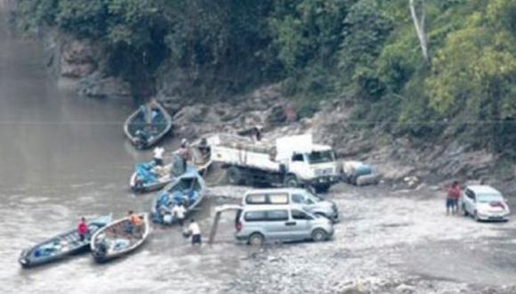 Mineros ilegales usan río Inambari para burlar controles