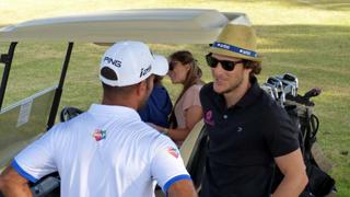 Diego Forlán llegó a Uruguay y jugó golf a beneficio (VIDEO)