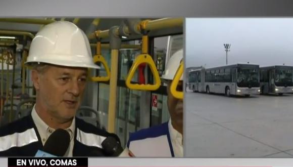 Cinco buses troncales se incorporan al servicio regular del Metropolitano. (Captura: TV Perú)