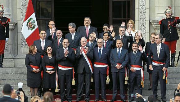 Pedro Pablo Kuczynski asumió la Presidencia de la República el 28 de julio del 2016. Ese mismo día tomó juramento en Palacio de Gobierno al Gabinete Ministerial que preside Fernando Zavala. (Foto: Rolly Reyna/ Archivo)