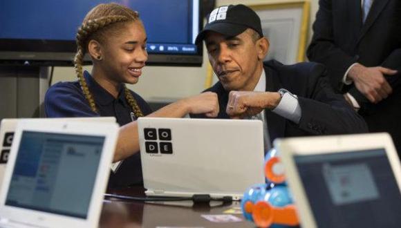 Obama es el primer presidente de EE.UU. en programar códigos