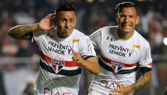 Christian Cueva y el gol con el que le dio victoria a Sao Paulo