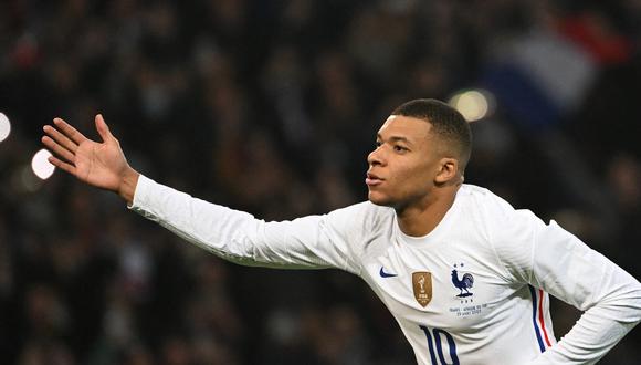 Mbappé anotó dos tantos en la goleada a Sudáfrica. (Foto: AFP)