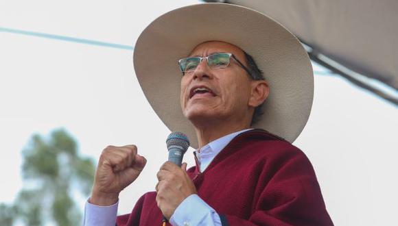 El presidente Martín Vizcarra cumplió ayer actividades en la región Cajamarca. (Foto: Presidencia de la República)