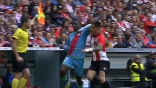 Advíncula, expulsado del Rayo Vallecano vs. Athletic Club por un codazo | VIDEO