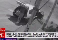 San Juan de Miraflores: roban equipos de cabina de Internet valorizados en S/ 12 mil