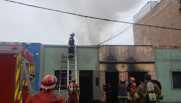 El incendio fue reportado a las 07:58 a.m. según el portal del Cuerpo General de Bomberos Voluntarios del Perú (Difusión).
