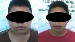 Trujillo: adolescentes de 13 y 14 años detenidos por extorsión