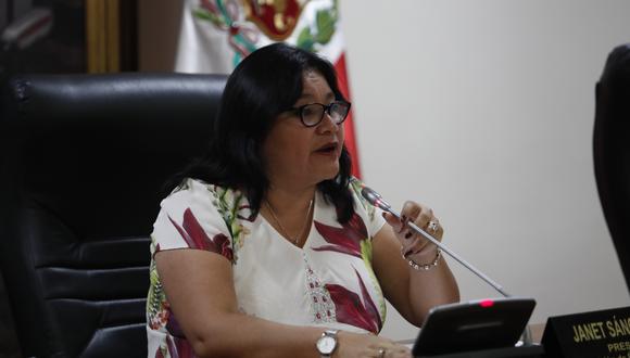 La congresista Janet Sánchez, de Peruanos por el Kambio, preside la Comisión de Ética. (Foto: GEC)