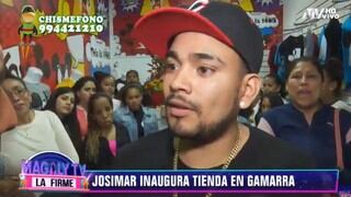 Josimar se molestó con reportero en inauguración de tienda familiar [VIDEO]