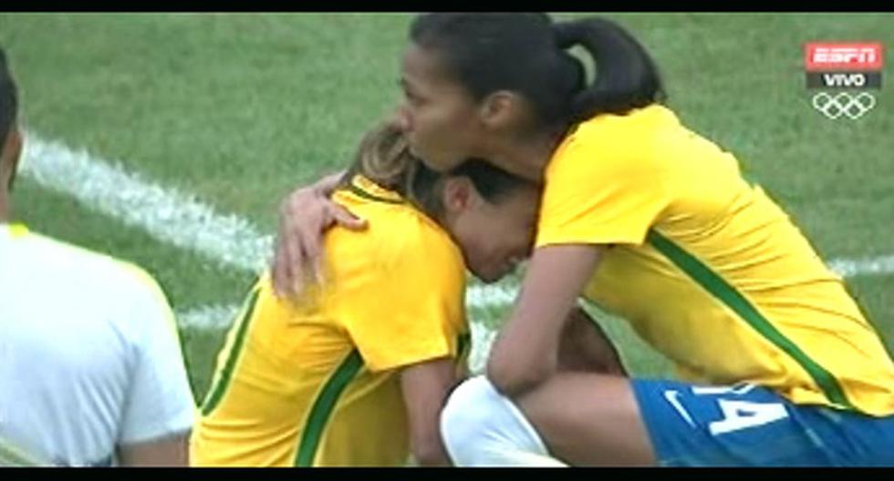 Río 2016 no será para la Selección de Brasil de fútbol femenino. Fueron eliminadas en penales. (Foto: captura)