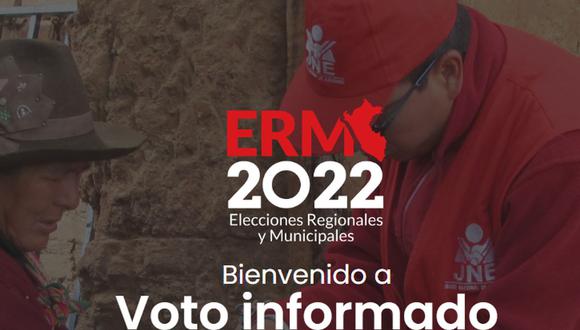 Es importante que los electores se informen bien sobre los candidatos que participarán en las elecciones del 2 de octubre para que puedan ejercer su derecho al voto de forma informada y responsable | Captura: Voto Informado