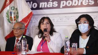 Dina Boluarte calificó de “peligrosas” las acusaciones de “fraude sistemático” por parte de Fuerza Popular 