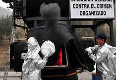  Perú: Incineran 1.9 toneladas de droga decomisada durante 2015 