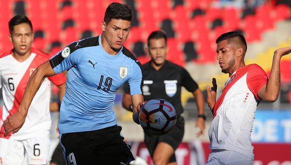 Perú vs. Uruguay: se enfrentan en Talca por el Sudamericano Sub 20. (Foto:AFP)
